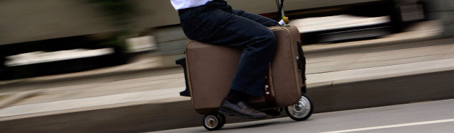 Invention, le scooter électrique format valise